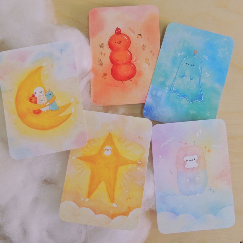 蕉星家族 交心 － 黃蕉星明信片 - 卡片/明信片 - 紙 多色