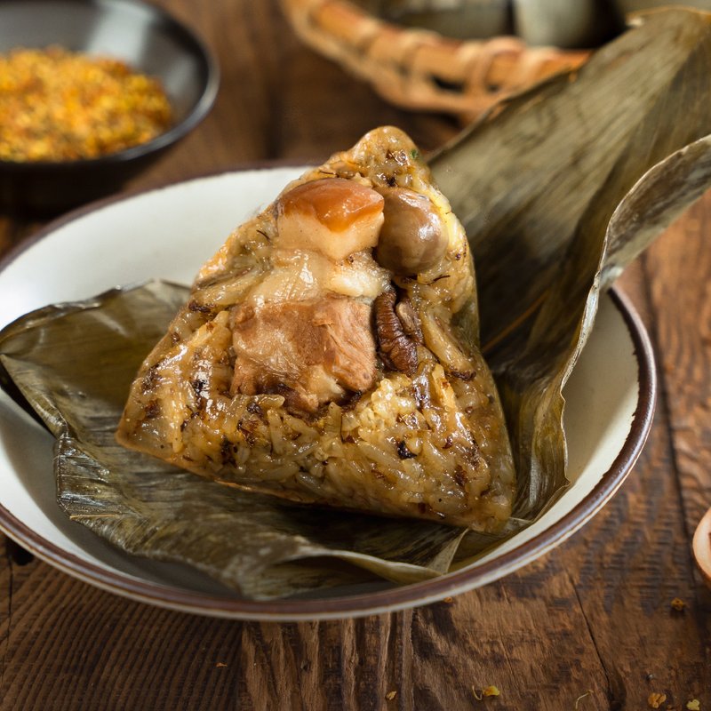 【良品開飯】清香桂花鮮肉粽(150g/粒) - 米/五穀雜糧 - 其他材質 卡其色