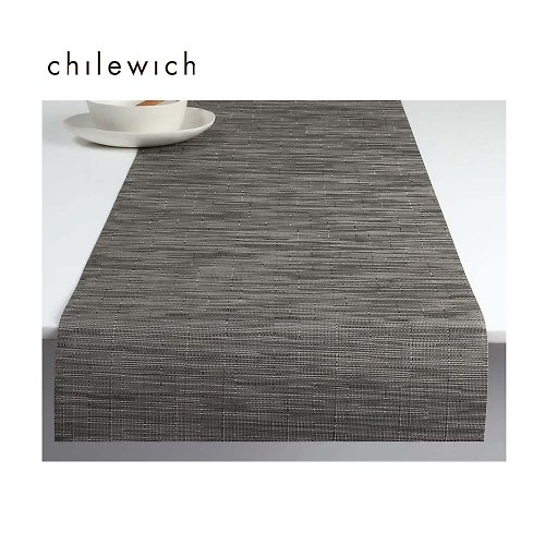Chilewich Bamboo 竹編系列桌旗 36 × 183 cm - GREY FLANNEL 深邃灰