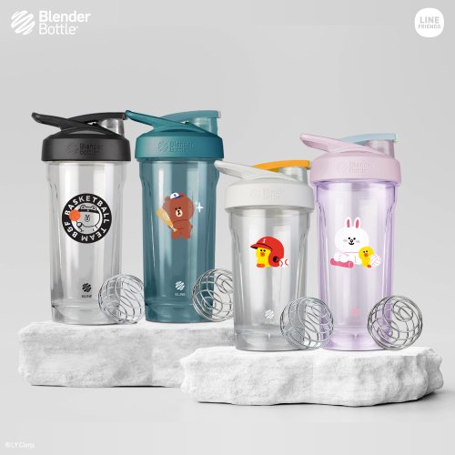 Blender Bottle 官方授權旗艦店 【BlenderBottle•LINE FRIENDS】Strada Tritan搖搖杯24oz/28oz