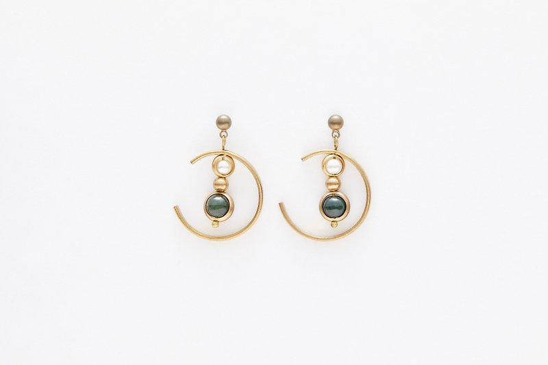 Waltz earrings - ต่างหู - ทองแดงทองเหลือง 