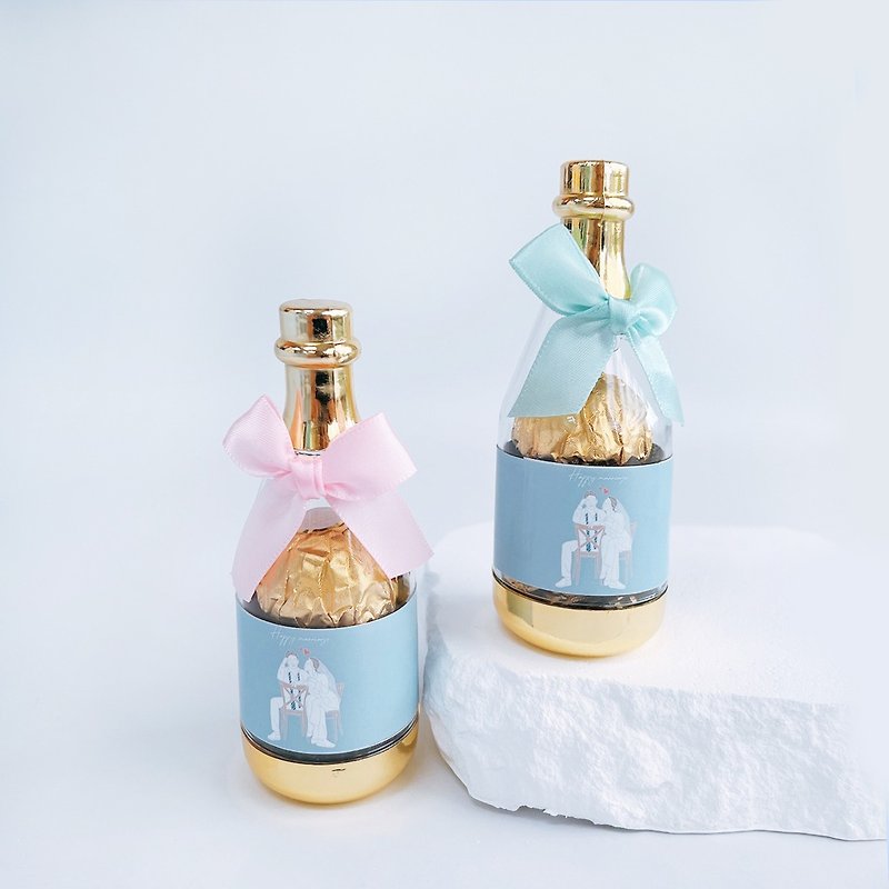 Customized face painting | Customized champagne Jinsha bottle wedding gift - Snacks - Fresh Ingredients White