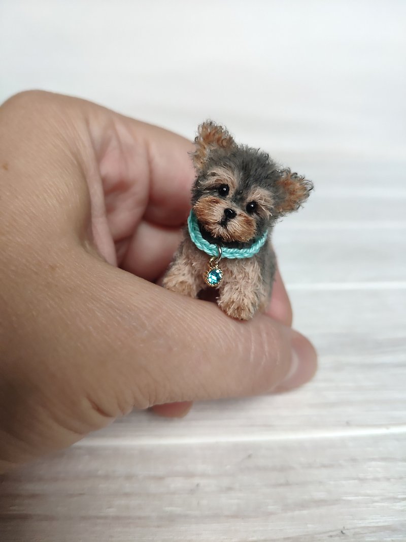 tiny Mihi's puppy - Stuffed Dolls & Figurines - Wool 