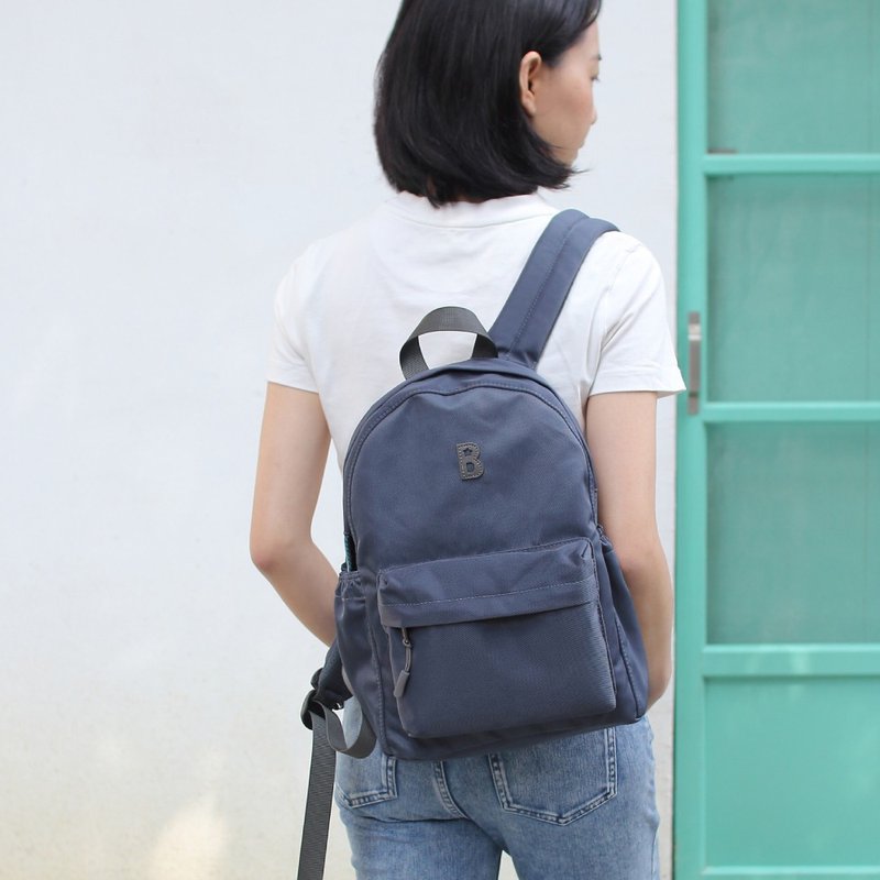 Small size-Calypso 2 in 1 backpack-blue grey_105421 - กระเป๋าเป้สะพายหลัง - วัสดุกันนำ้ สีน้ำเงิน