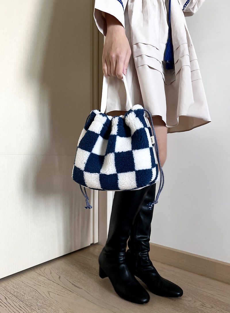 Hand made design pattern special tote bag handbag - Handbags & Totes - Other Man-Made Fibers White