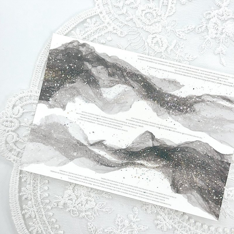 Glitter PET Sticker (anns note) vintage - 貼紙 - 紙 灰色