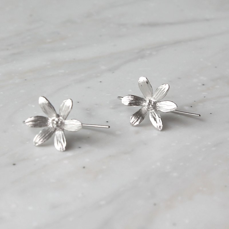 Rain lily earrings - Earrings & Clip-ons - Precious Metals Silver