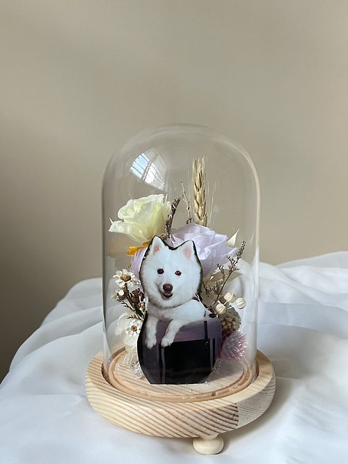 ChuanHua｜犬花・花室 玻璃盅 / 照片玻璃盅 / 永生乾燥 / 可客製 /