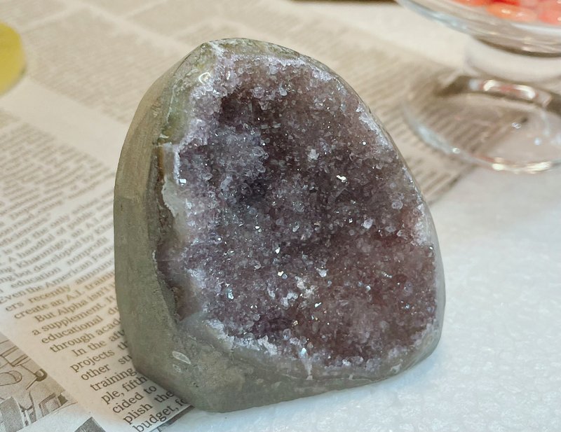 能量擺件 烏拉圭天然砂糖紫晶 消磁 淨化 財富 貴人 紫晶鎮 - 擺飾/家飾品 - 水晶 紫色