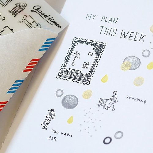 Journal / Time / Words - Clear stamp - Shop stationeryinstinct Stamps &  Stamp Pads - Pinkoi