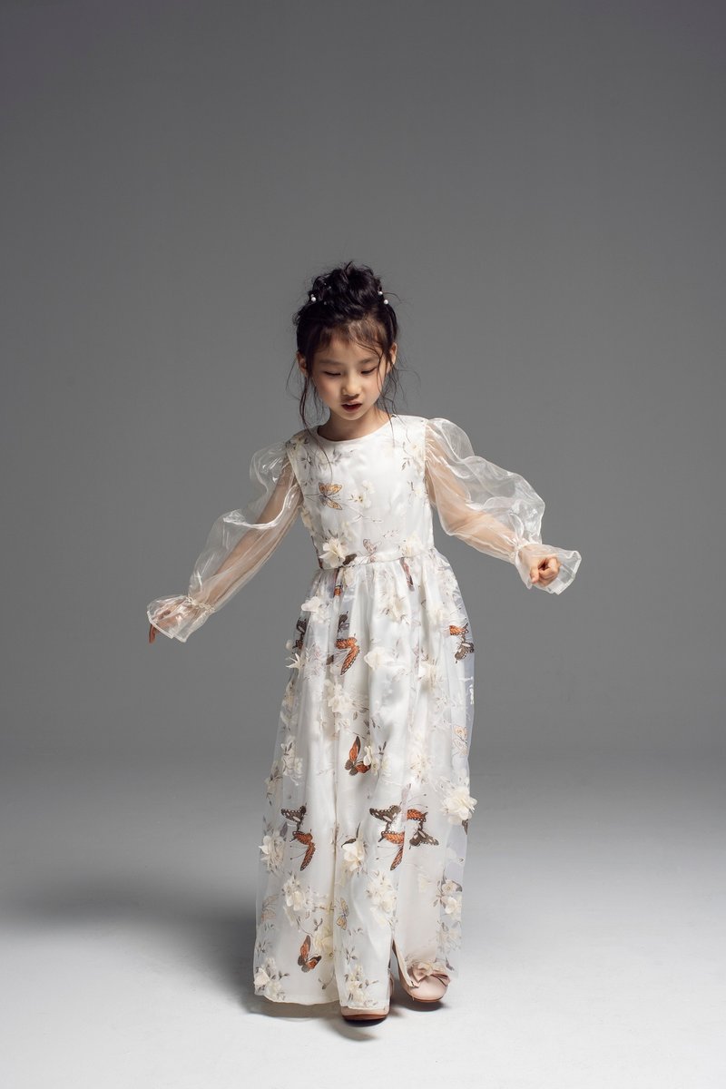 Embroidered Floral Dress / SS2019 - 男/女童禮服 - 其他材質 