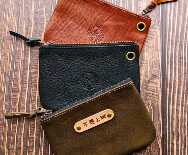 Personalized Leather Small Bag, Small Leather Pouch, Leather Coin Purse