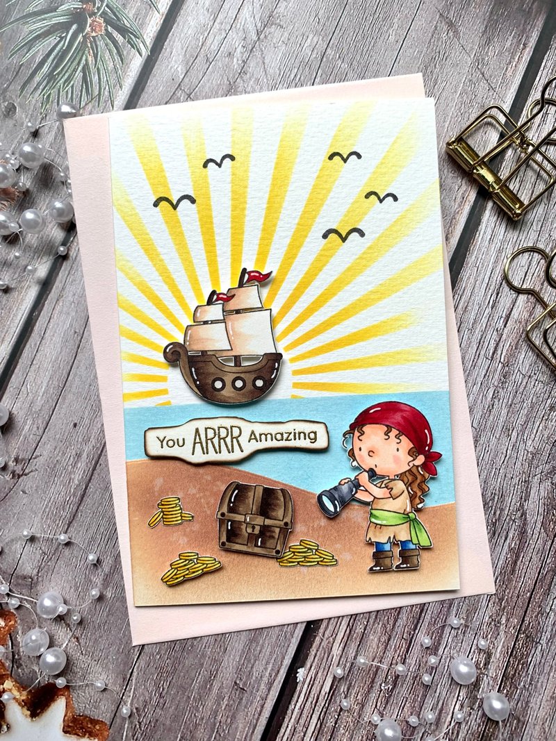 Handmade card_You are amazing skull - Cards & Postcards - Paper Brown