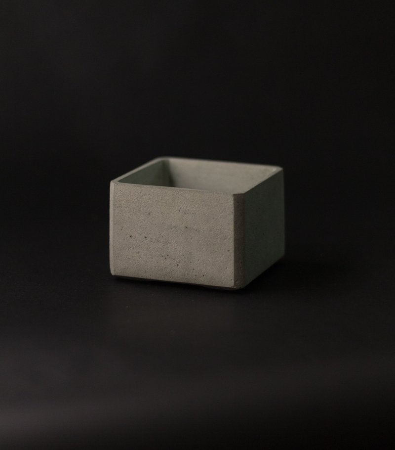 Cement square basin SQ7 - Pottery & Ceramics - Cement Multicolor