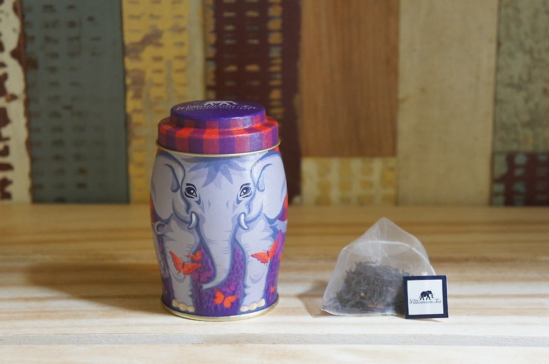 [新製品]ウィリアムソン、ウィリアムソンティーティー象缶 - 赤ゾウ（含む地球ケニア茶/ 5は、元の3次元三角ティーバッグを残します） - お茶 - 食材 レッド
