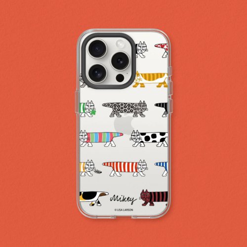 犀牛盾RHINOSHIELD Clear透明防摔手機殼∣Lisa Larson/繽紛Mikey for iPhone