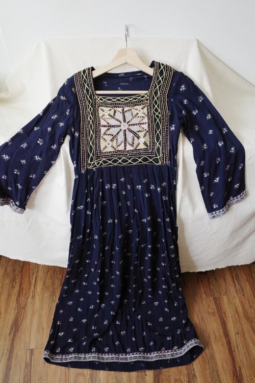 70s ヴィンテージ　アフガン　ワンピース ヴィンテージ アフガン 70s ドレス アフガニスタン 70年代 手刺繍
