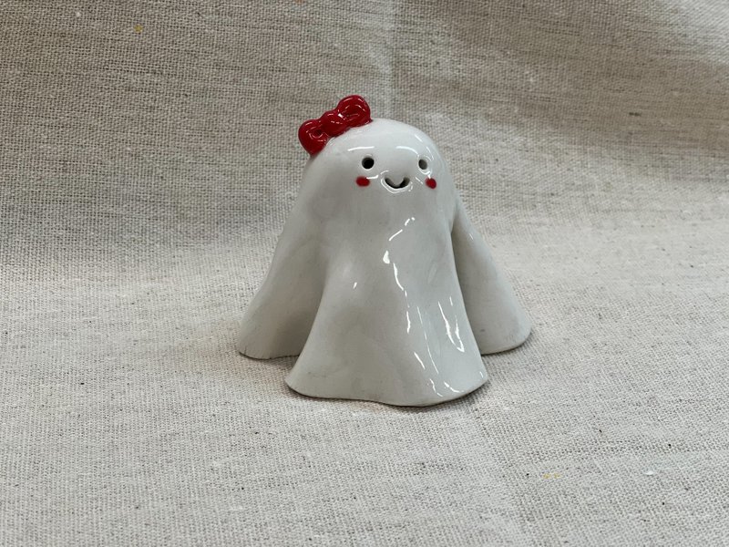 淑女鬼鬼 - 擺飾/家飾品 - 陶 白色