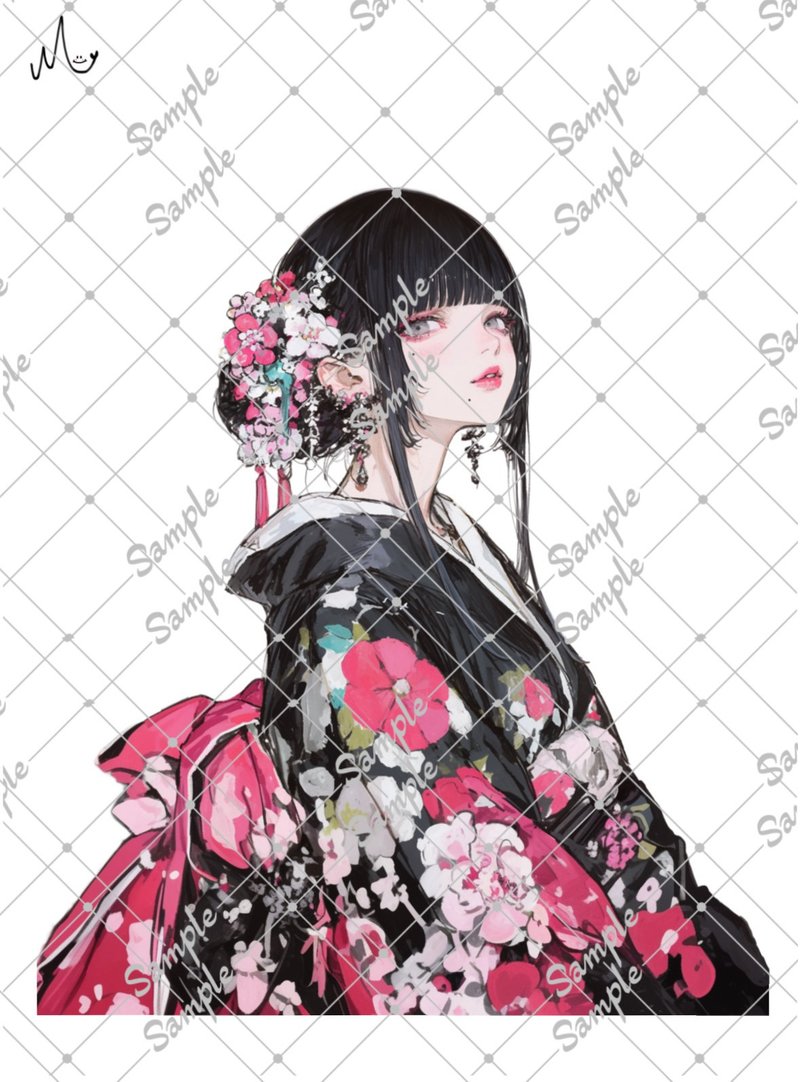 オリジナル人物ステッカー - 貼紙 - 紙 