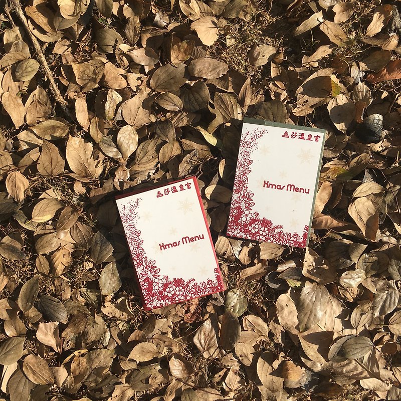 Christmas Menu Card - Windsor Palace - การ์ด/โปสการ์ด - กระดาษ สีแดง