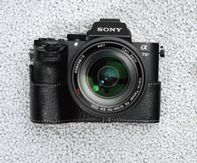 Sony A7II用本革オープンボトムベースリストストラップセット ...