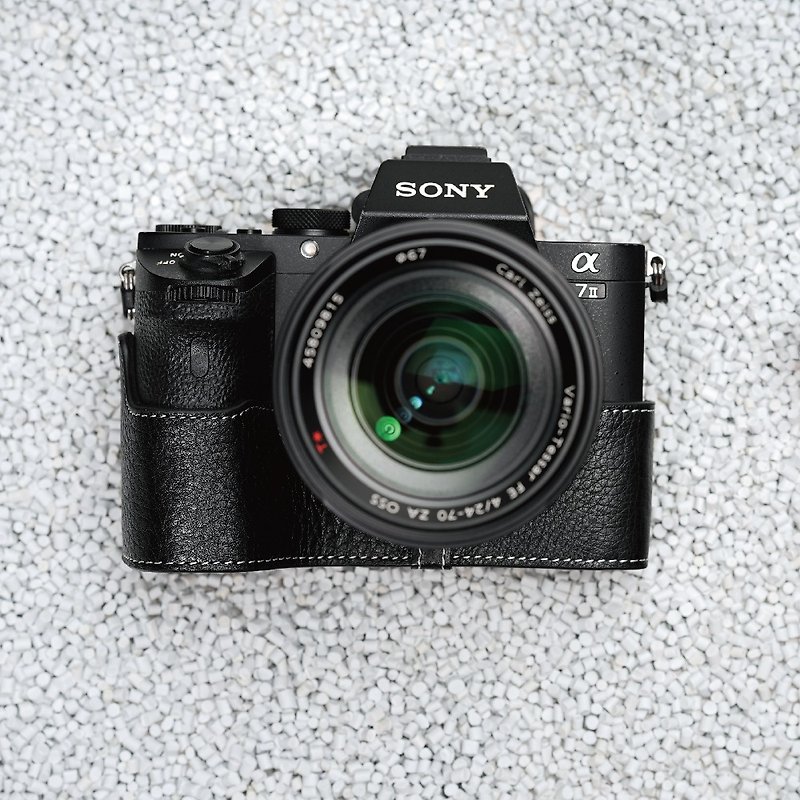 Camera Case & Wrist strap Set for Sony A7II - กล้อง - หนังแท้ หลากหลายสี