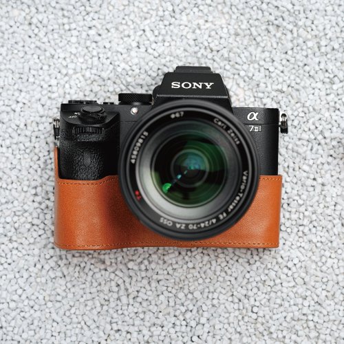 Sony A7II/A7S II/A7R II/A72/A7S2/A7R2用本革オープンボトム