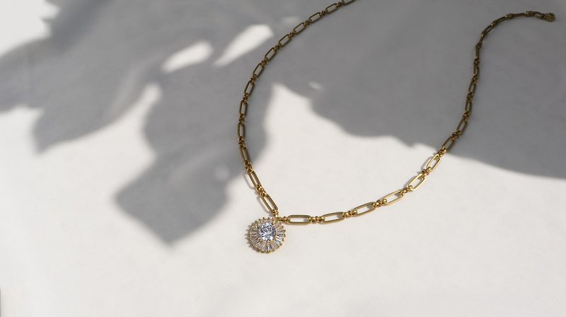 Apollo Dawn Necklace - Necklaces - Copper & Brass Gold