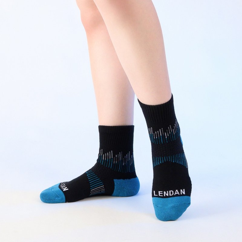 Sonic extreme antibacterial charge mid-tube socks Taiwan-made foot arch functional socks deodorant socks sports air cushion socks - ถุงเท้า - ผ้าฝ้าย/ผ้าลินิน 