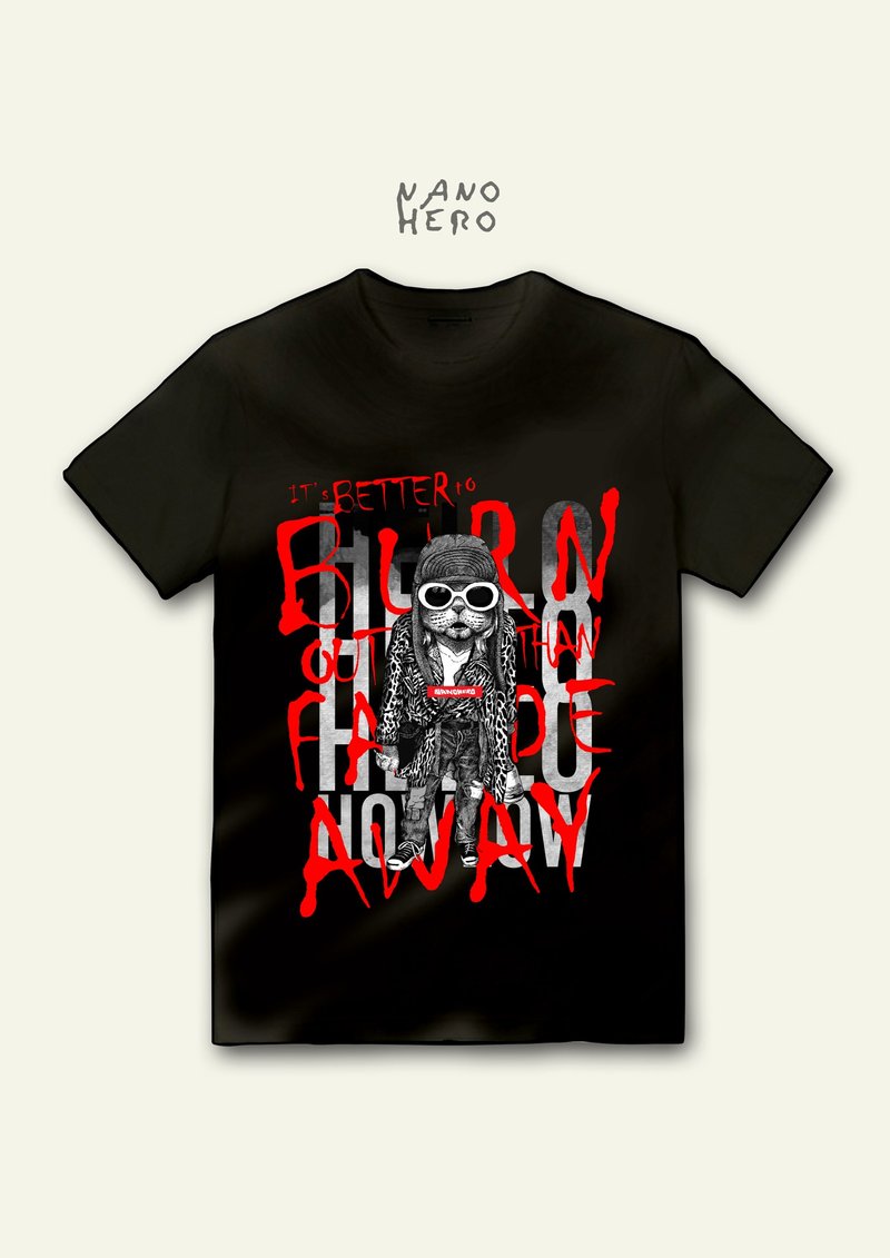 NVM T-shirt T恤 NANO HERO漫畫T - 男 T 恤 - 棉．麻 多色