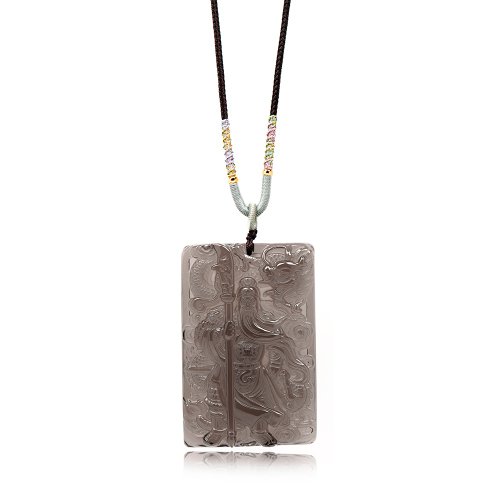正佳珠寶 Gemsrich Jewelry 【正佳珠寶】黑曜石 冰種降龍武關公吊墜 冰種黑曜石關公吊墜