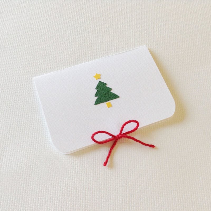 Bowknot Tree - Laced Christmas Card / Erection / No Envelope (12/16 Preorder End, 12/18 Ships) - การ์ด/โปสการ์ด - กระดาษ หลากหลายสี
