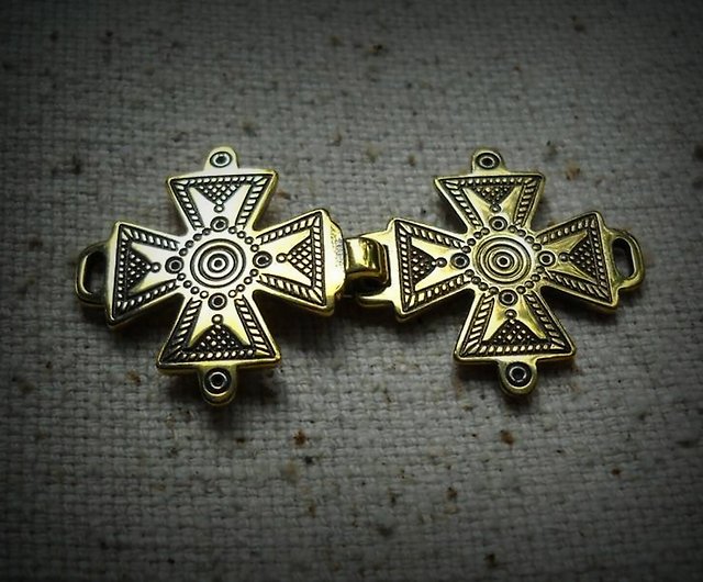 Brass clasp for jewelry making,jewelry hook lock,ukrainian jewelry clasp -  Shop Gogodzy Metalsmithing/Accessories - Pinkoi