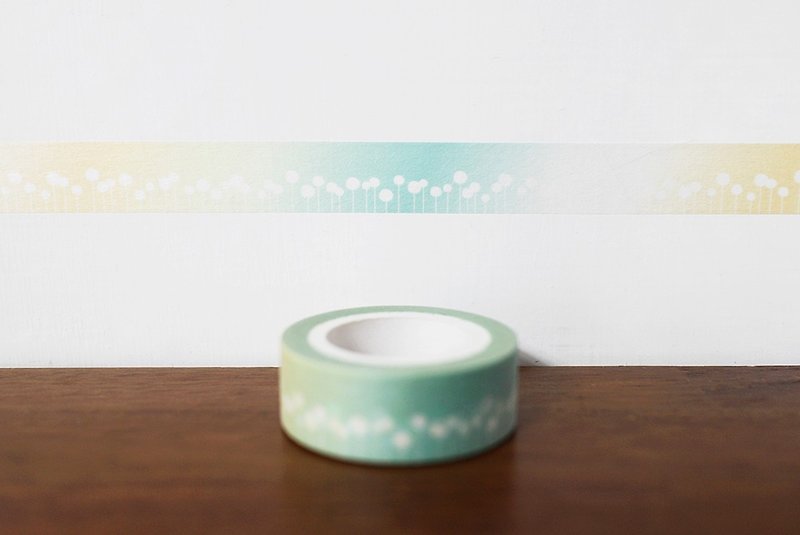 Maotu-Paper tape (summer flower) - Washi Tape - Paper Green