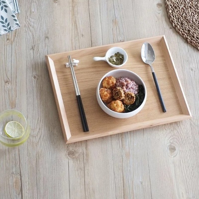 LINKIFE wooden series bevel frame square wooden pallet - Serving Trays & Cutting Boards - Wood 
