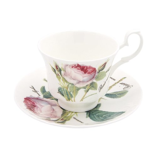 Roy Kirkham 英國 RK | 浪漫淺玫瑰系列230ml咖啡花茶杯盤組