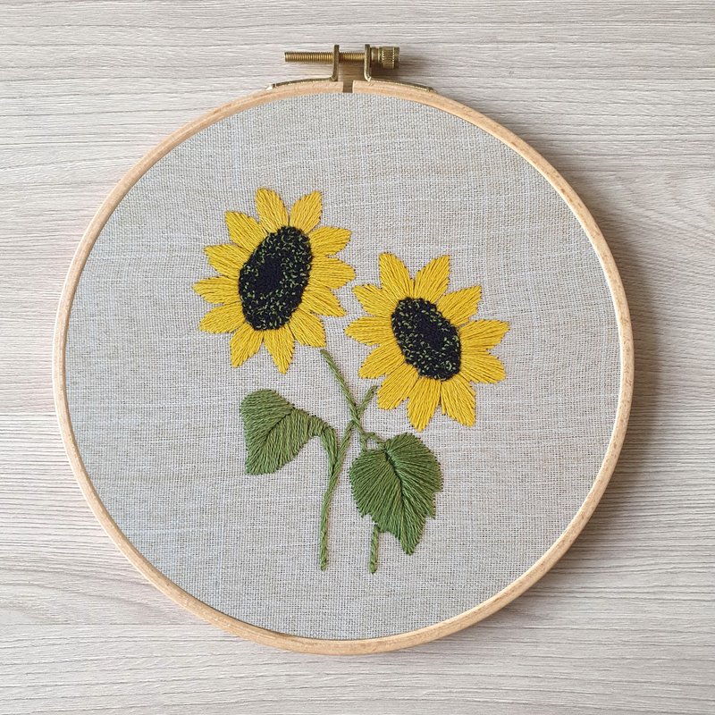 刺繡 蝴蝶 hand embroidery DIY, Floral pattern pdf, sunflower embroidery - 其他數位設計 - 其他材質 