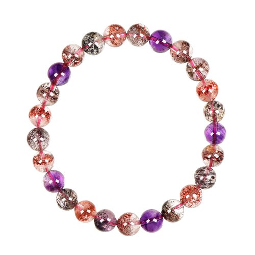 正佳珠寶 Gemsrich Jewelry 【正佳珠寶】超七 頂級冰淨體滿絲超七 7.4-7.8mm 超七水晶手珠