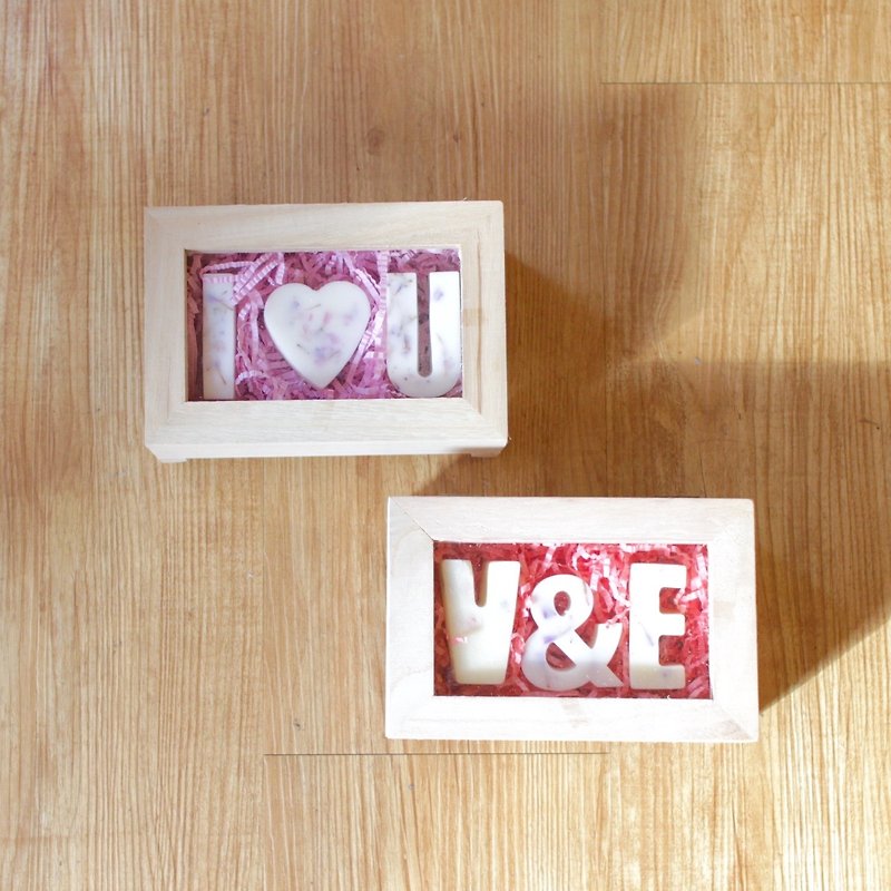 English letters Fragrance brick gift box customization - ผลิตภัณฑ์กันยุง - ขี้ผึ้ง 
