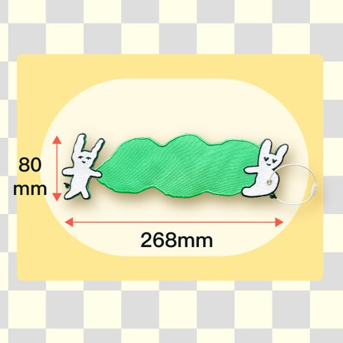 Macaron TOE 馬卡龍腳趾 巨大刺繡吊飾 | 兔兔好朋友
