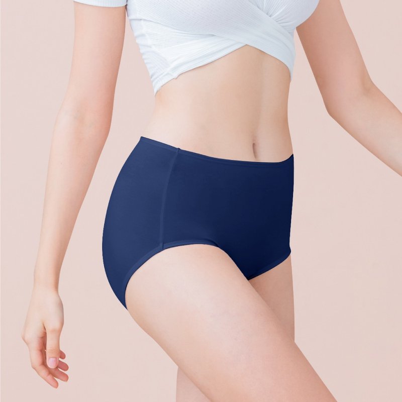 【台灣製】絲蛋白高腰包臀內褲 L-Q(2XL) 藍 2189-57 可蘭霓Clany - 女內衣褲 - 其他材質 藍色