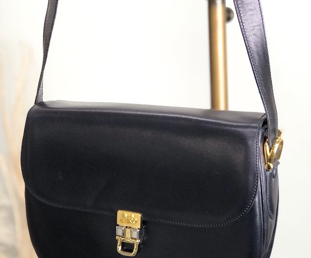 日本直送 名牌中古包 】CELINE セリーヌ ショルダーバッグ ブラック ホースキャリッジ レザー vintage ヴィンテージ オールド  yifsp8 - ショップ VintageShop solo ショルダーバッグ - Pinkoi