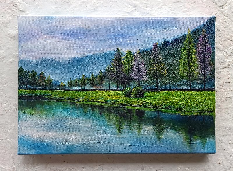 Exquisite hand-painted oil painting is unique at Mao Shi - Posters - Cotton & Hemp 