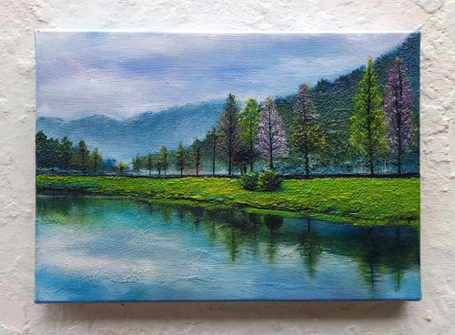 Silvia.painting.house 精緻手繪油畫 卯時 獨一無二