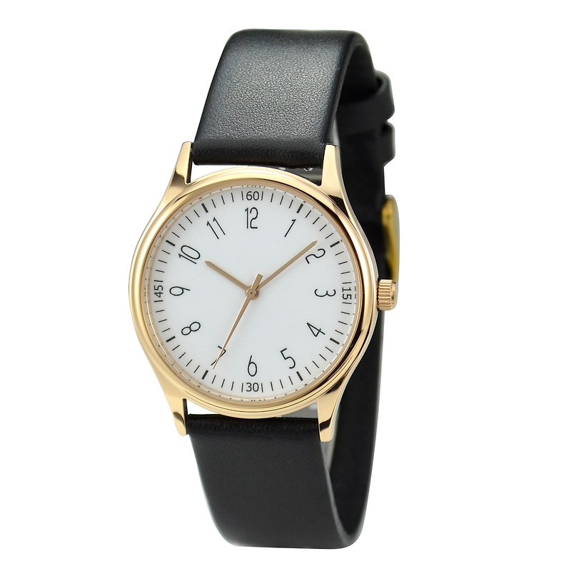 シンプルなデジタル時計ローズゴールドケースIメンズウォッチIレディースウォッチI世界中に送料無料 - 腕時計 ユニセックス - ステンレススチール カーキ