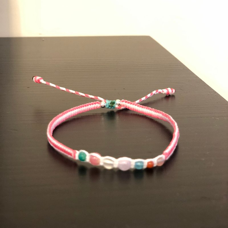 [Customized Gift] Romantic Tomorrow Customized Length Anklet/Two Types - Anklets & Ankle Bracelets - Wax Multicolor