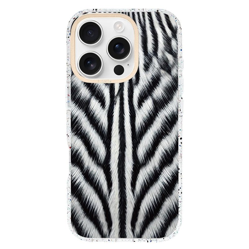 仿真動物系－斑馬紋 透彩框 iPhone 16 15 14 13 Pro Max - 手機殼/手機套 - 環保材質 透明