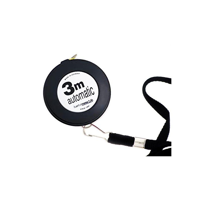 Germany Hoechstmass Hobby tape measure 3m (lanyard) - Parts, Bulk Supplies & Tools - Other Man-Made Fibers Black