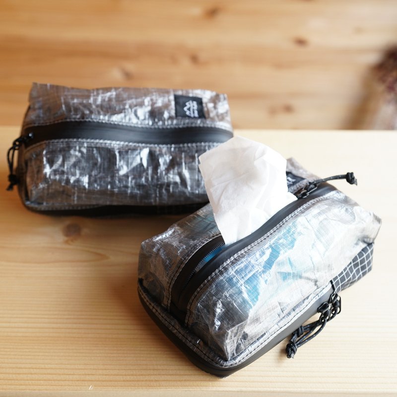 DCF・Black・モバイルポケティケース M /登山・キャンプ・アウトドア・ポケットティッシュカバー・スマホケース - 化妝包/收納袋 - 尼龍 綠色