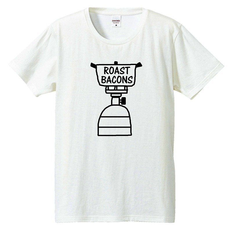 Tシャツ / Roast Bacons ガスバーナー - Tシャツ メンズ - コットン・麻 ホワイト